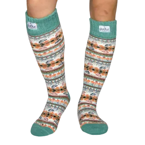 Autumn White Boot Socks Adult Tall