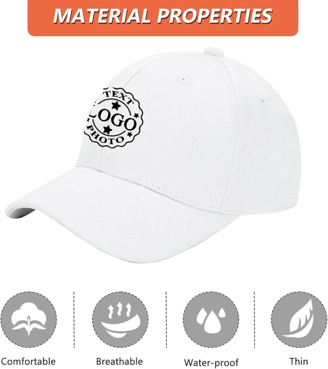Custom Baseball Cap Bulk Custom Hat for Man Woman Design Your Custom Trucker Hats Add Text Logo Photo Personalized Cap