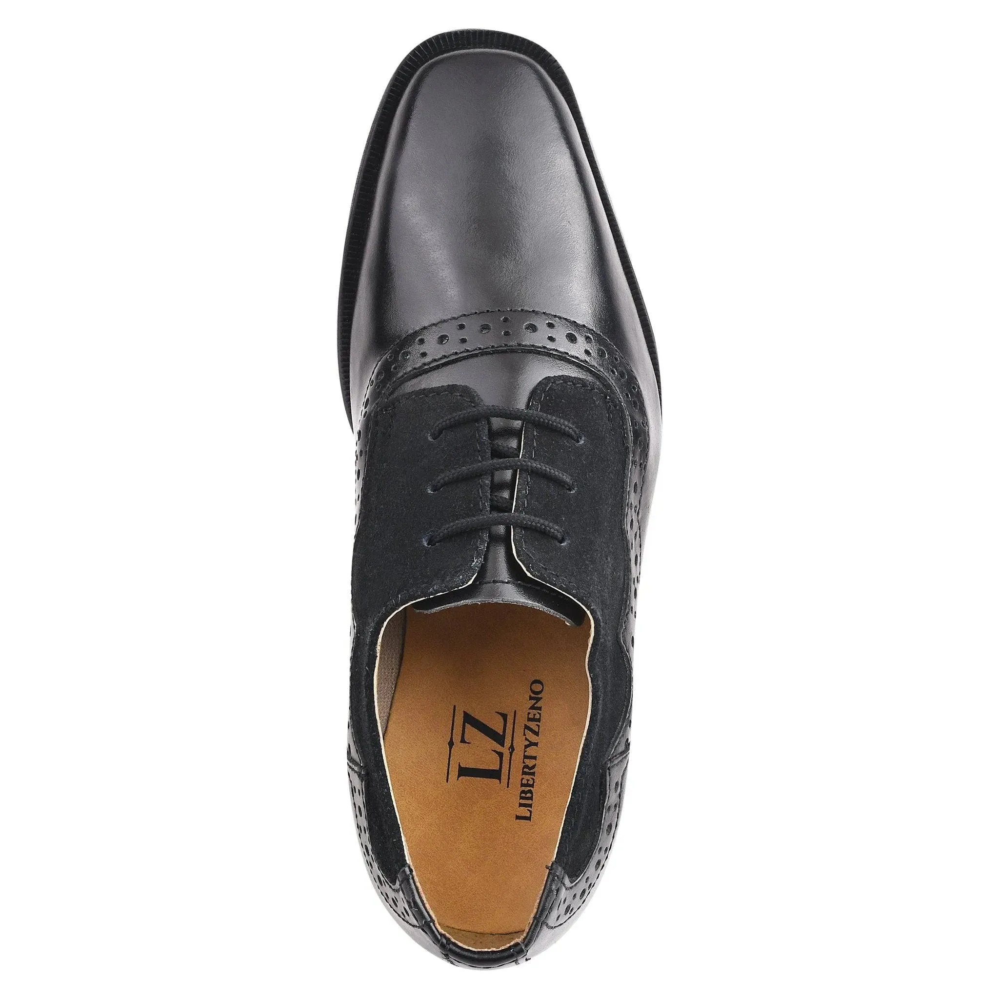 Leather Suede Kids Oxford Dress Shoes