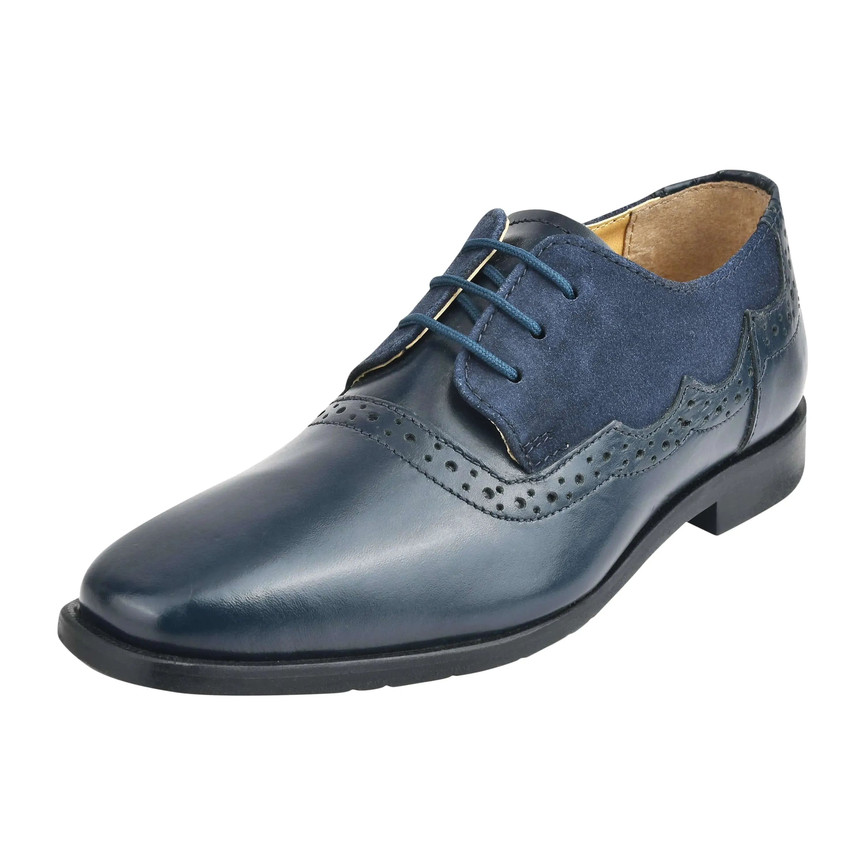 Leather Suede Kids Oxford Dress Shoes