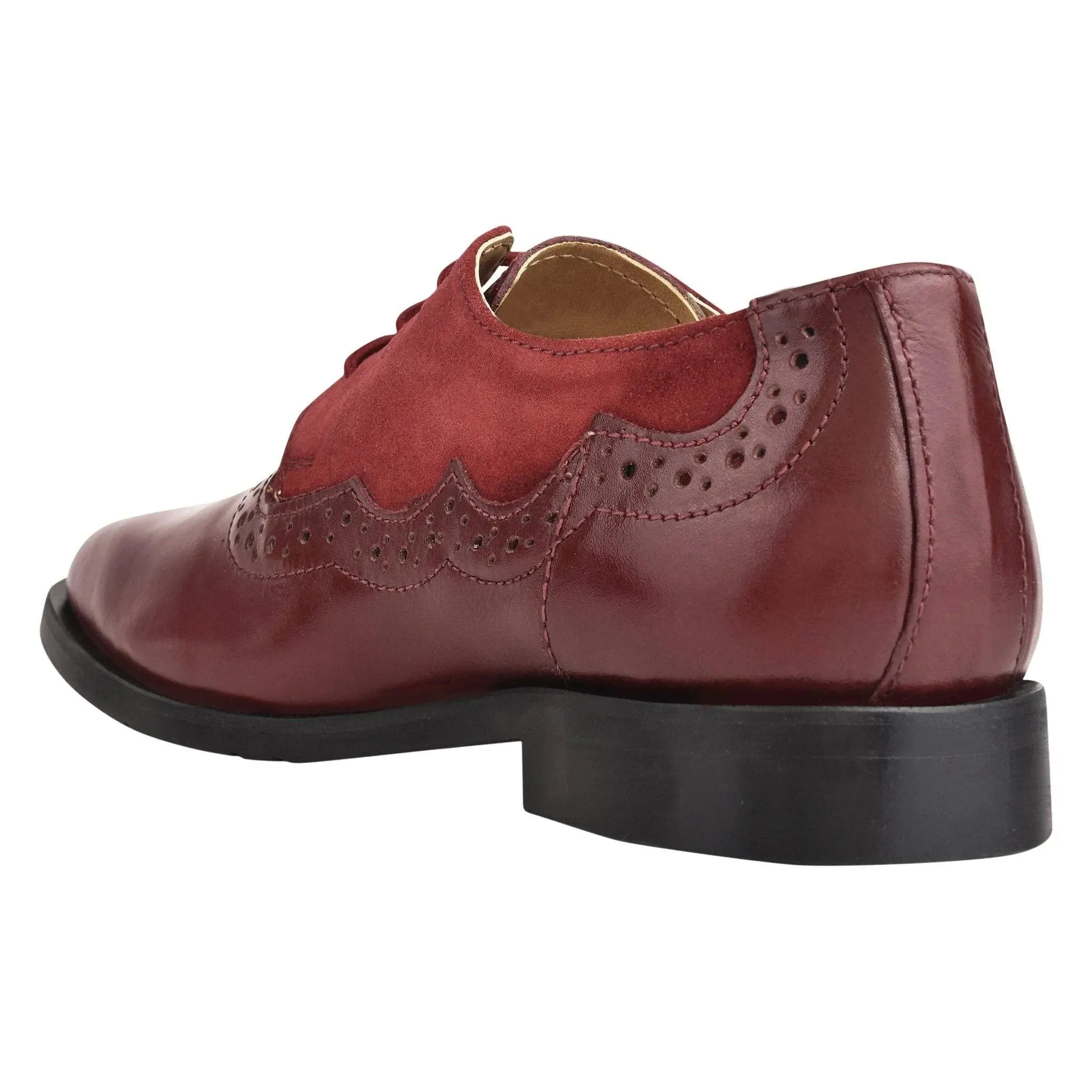 Leather Suede Kids Oxford Dress Shoes