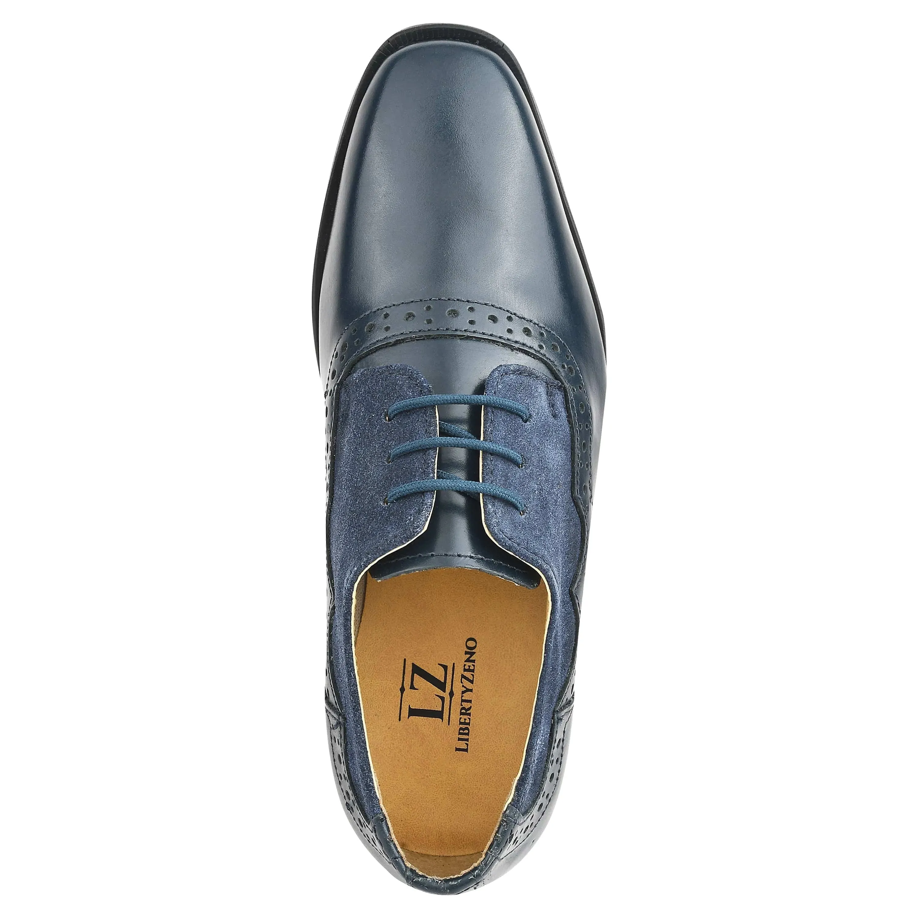 Leather Suede Kids Oxford Dress Shoes