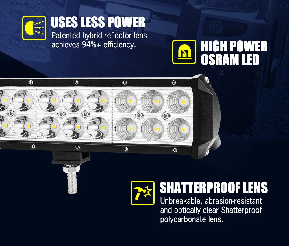 Lightfox 20inch Led Light Bar 1 Lux @ 400M IP68 6,990 Lumens