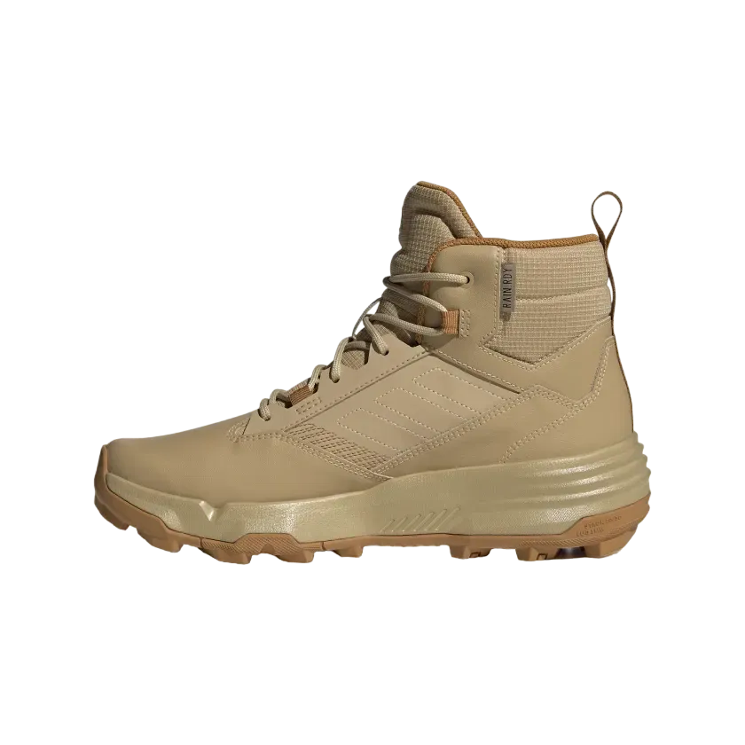 Men's Adidas Terrex Unity Leather Mid Rain Hiking Boots - "Beige Tone"