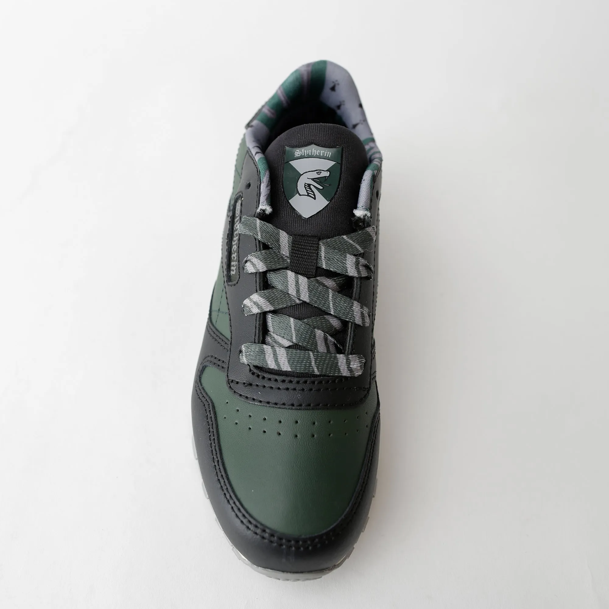 Preschool Reebok Harry Potter Slytherin Classic Leather Shoes - Black/Green