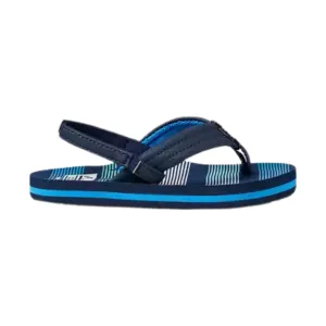 Reef Kids' Little Ahi Flip Flop - Deep Sea Stripes
