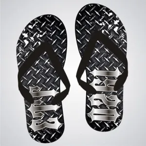 Sigma Tau Gamma Diamond Plate Flip-Flops - SBL100 - SUB