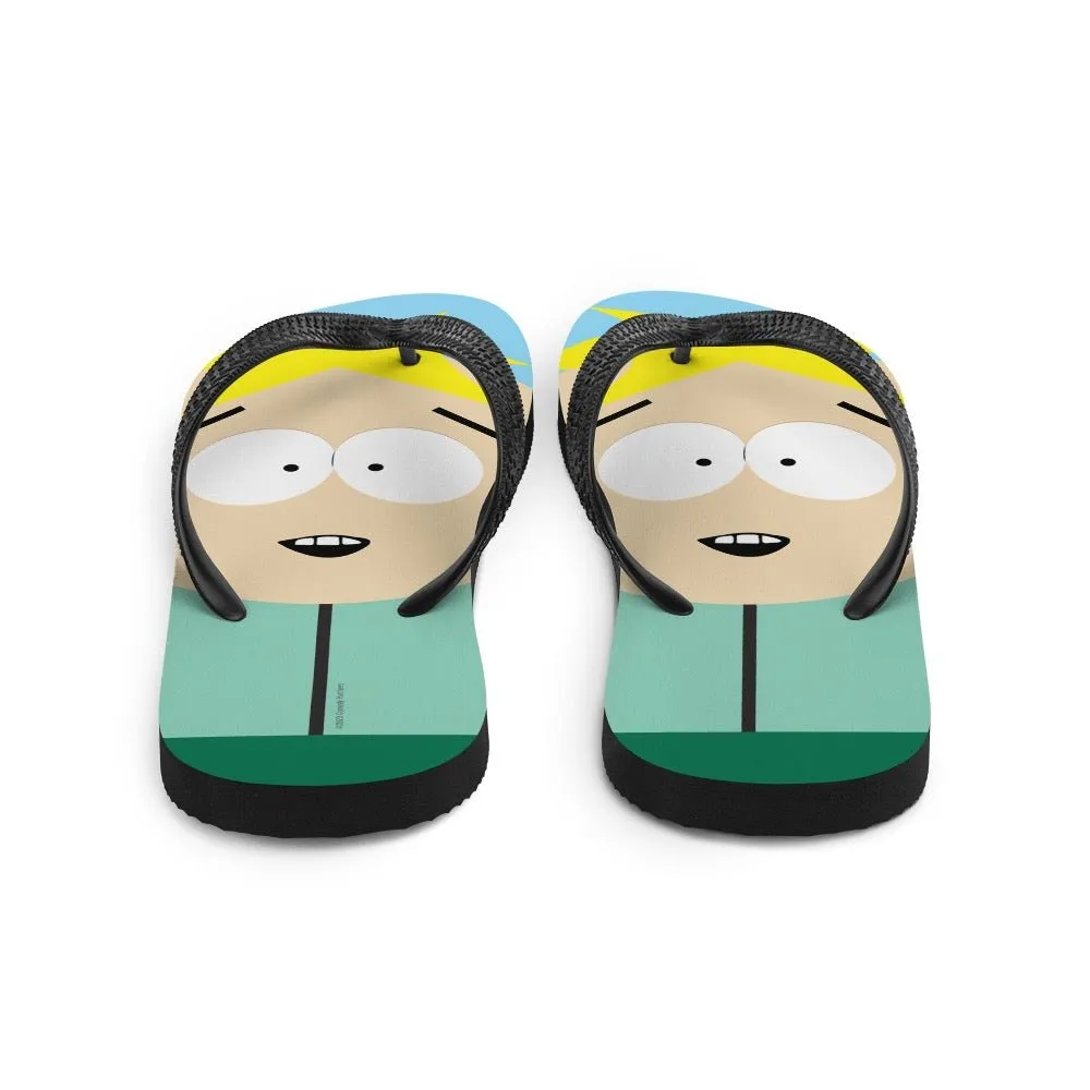 South Park Butters Big Face Flip Flops