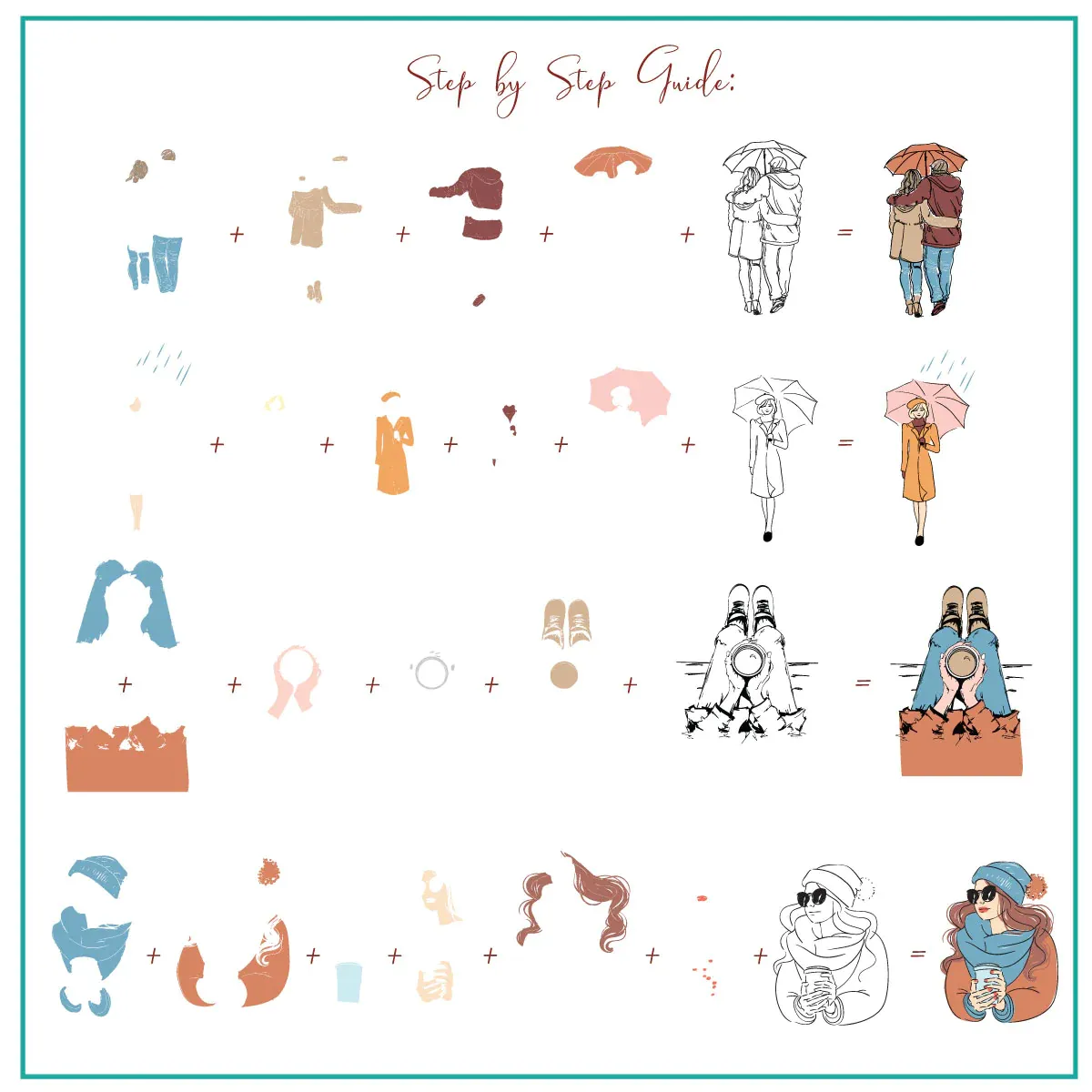 Walking in the Rain (CjS-321) -  CJS Medium Stamping Plate